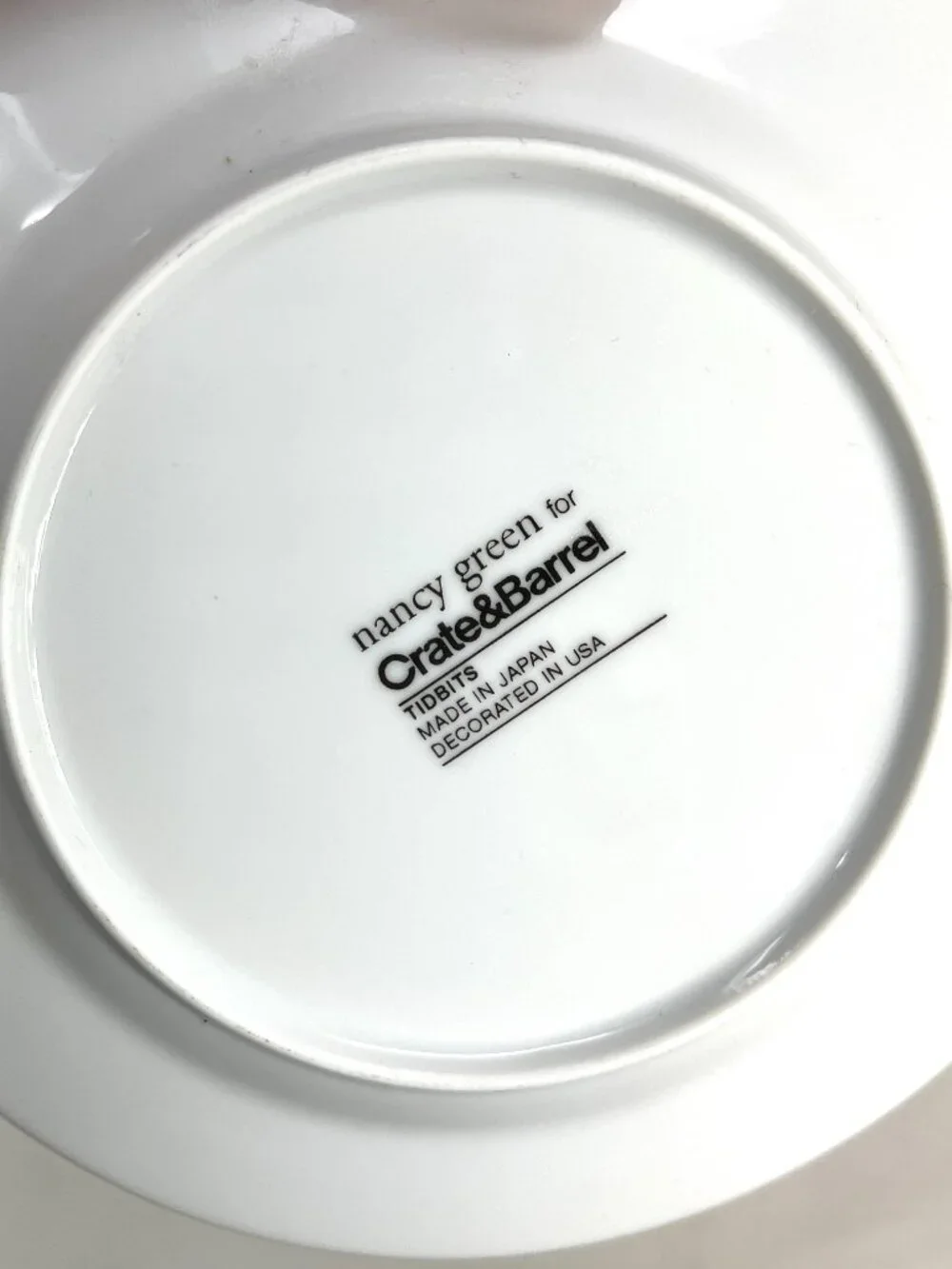 [Lot of 3] Nancy Green for Crate & Barrel TIDBITS Appetizer Dessert Plates Japan